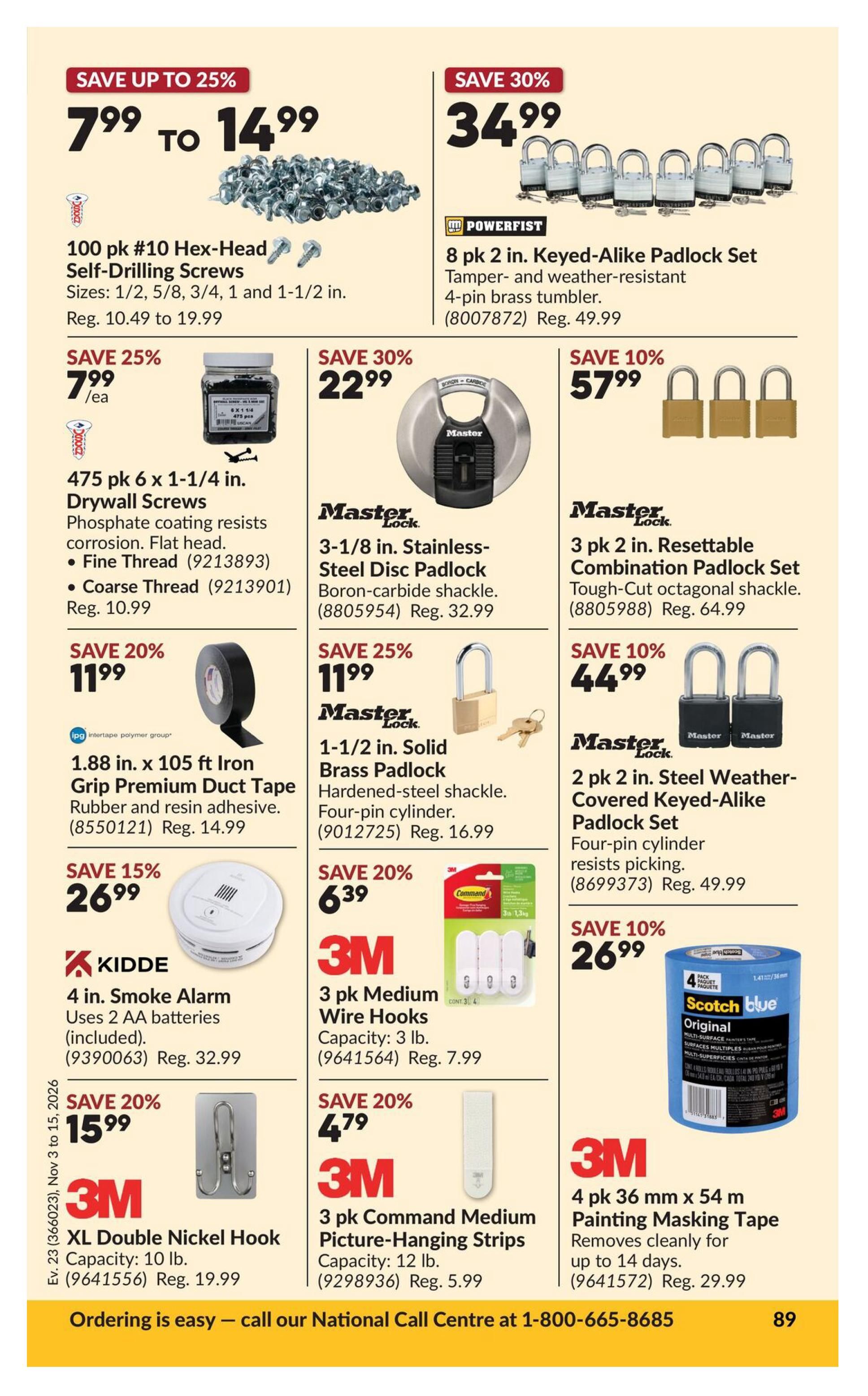 Princess Auto Flyer November 3 to 15
