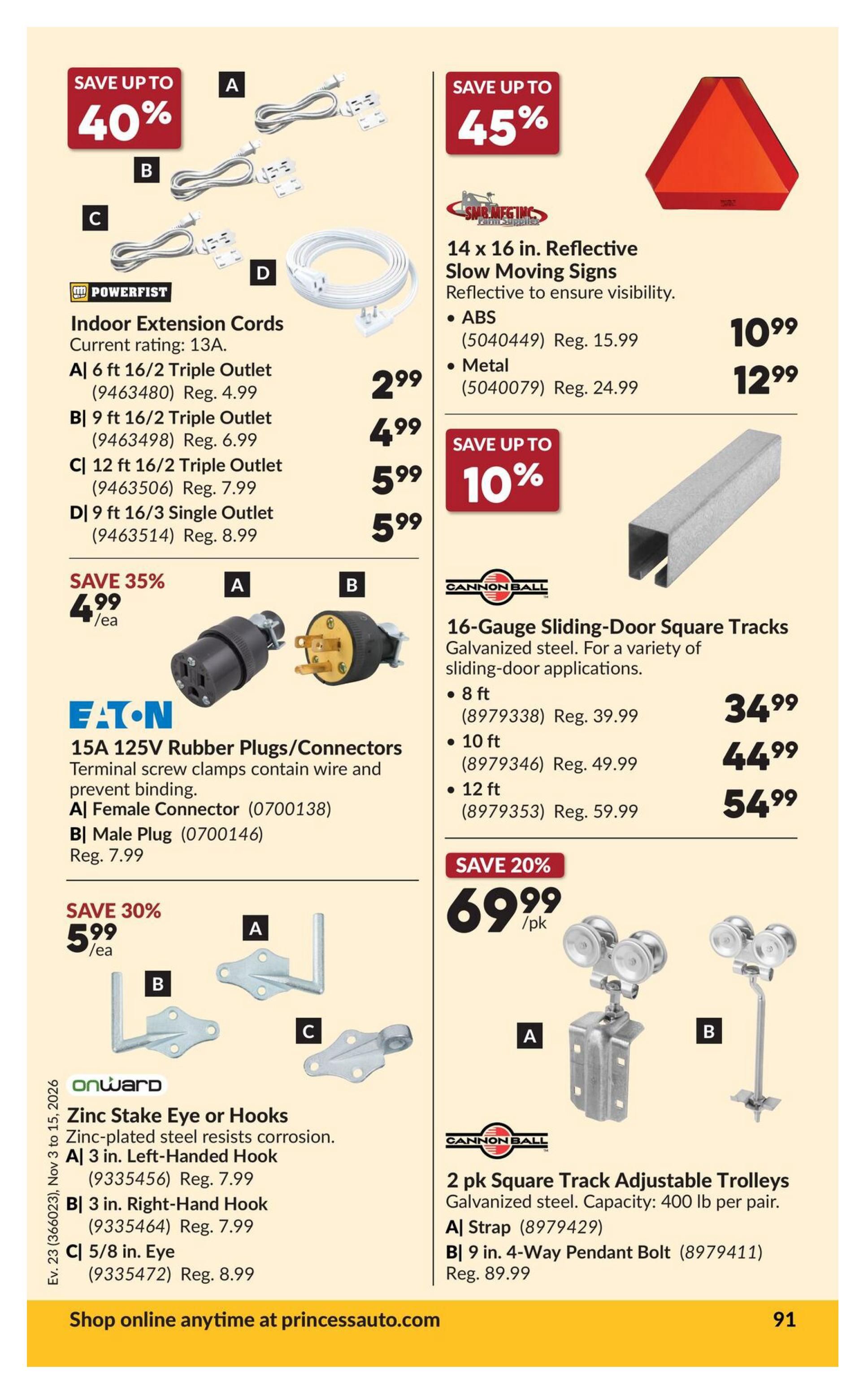 Princess Auto Flyer November 3 to 15