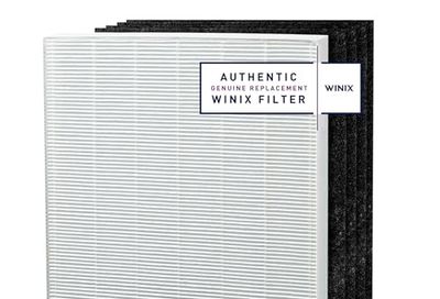 Genuine Winix 115115 Replacement Filter A for C535, 5300-2, P300, 5300, White/Black