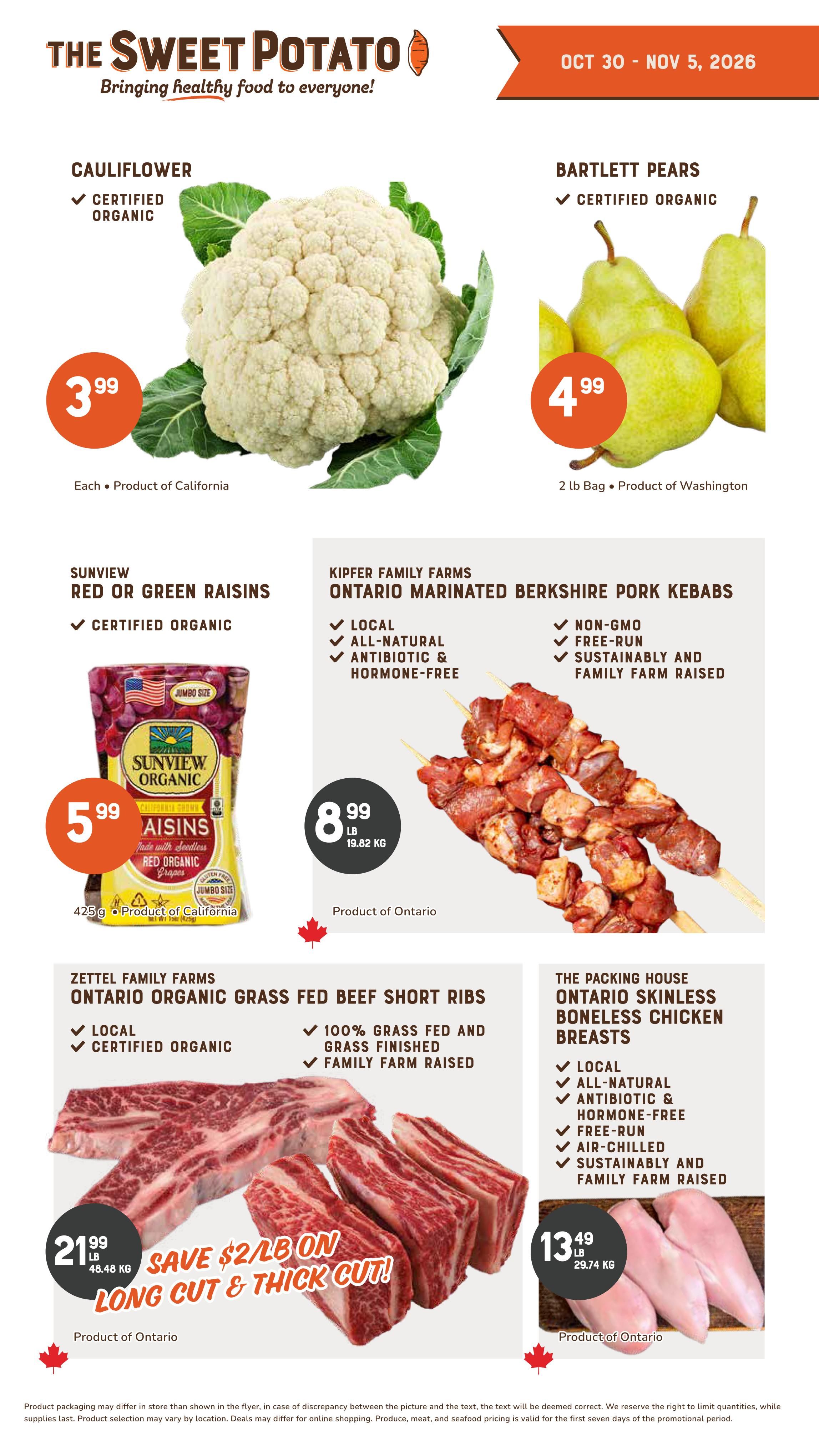 The Sweet Potato Flyer October 30 to November 5