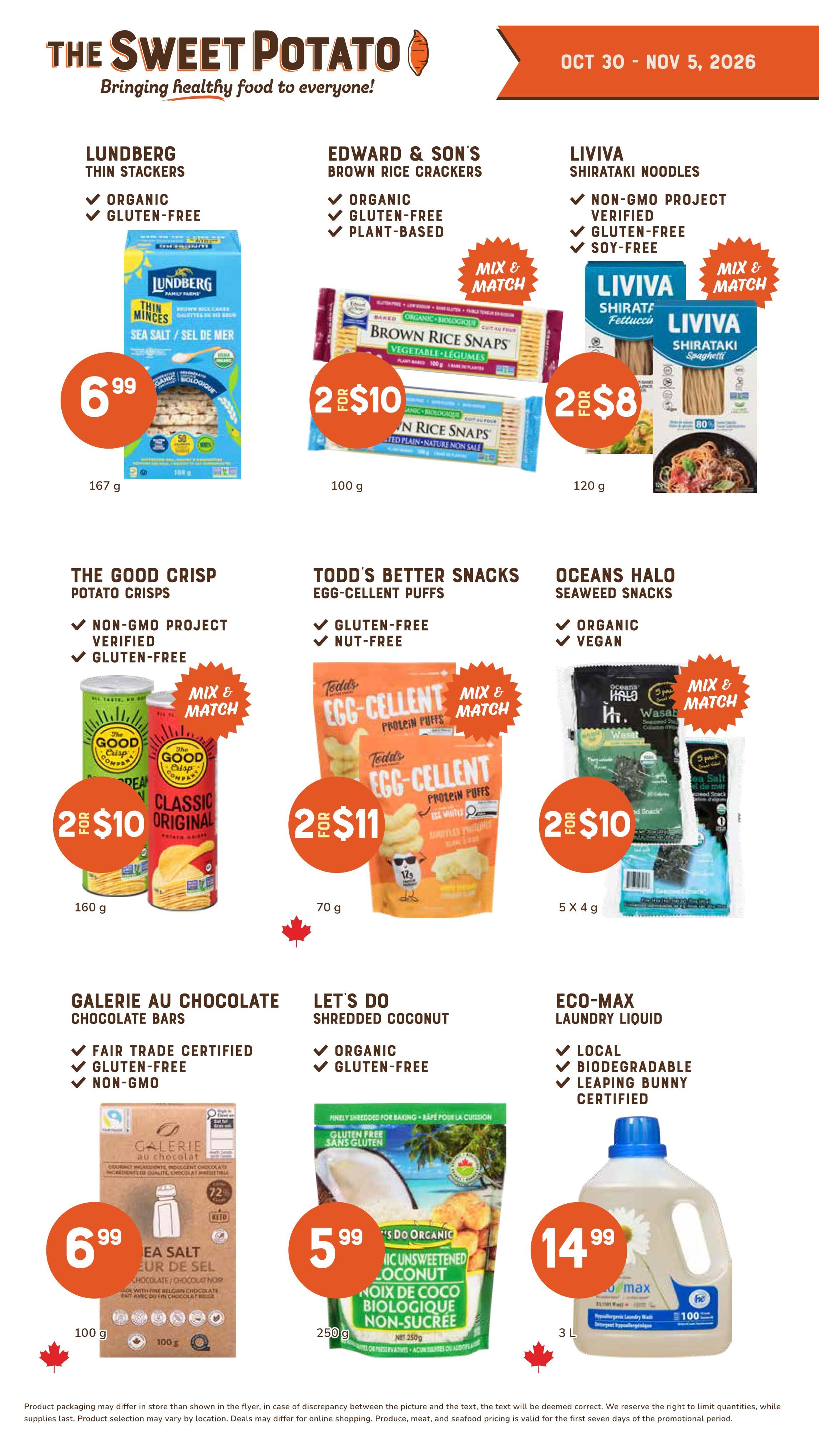 The Sweet Potato Flyer October 30 to November 5