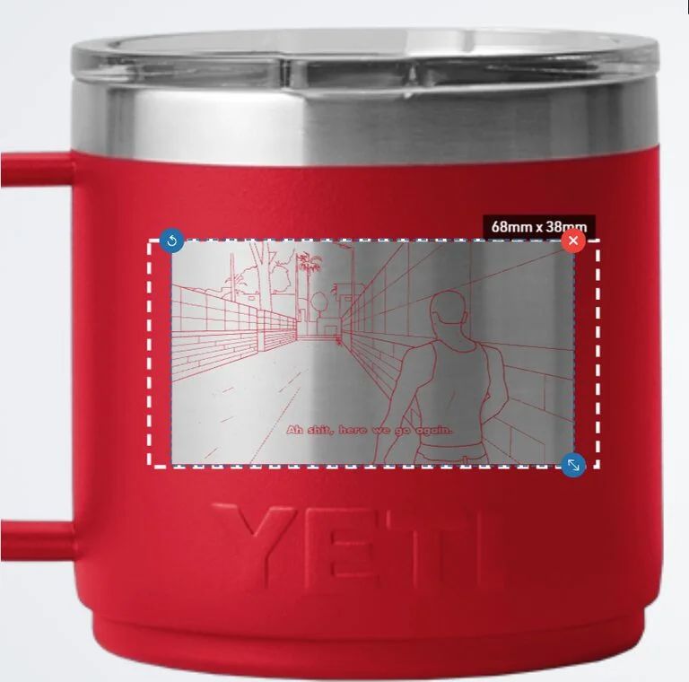 Yeti Canada free customization engraving (front and back) Yeti Canada free customization engraving (front and back)