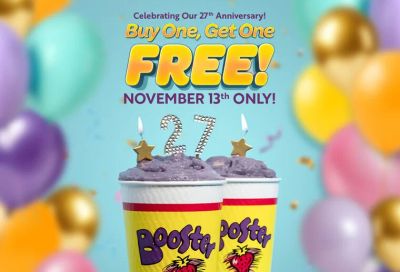 Booster Juice - BOGO Smoothies on November 13th