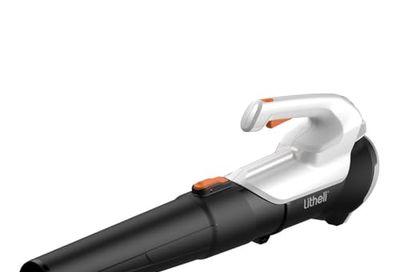 Litheli 20V Leaf Blower Cordless 2.0 Ah Battery Powered, 355CFM/85MPH & 2 Speed Levels, Handheld Electric Blowers for Lawn Care, Patio, Dust, Blowing Leaves
