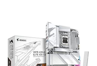 GIGABYTE X870 AORUS Elite X3D ICE AMD AM5 ATX Motherboard, Support AMD Ryzen 9000/8000/7000 Series, DDR5, 16+2+2 Power Phase, 4X M.2, PCIe 5.0, USB4, WIFI7, PCIe-EZ Latch Plus, 5-Year Warranty