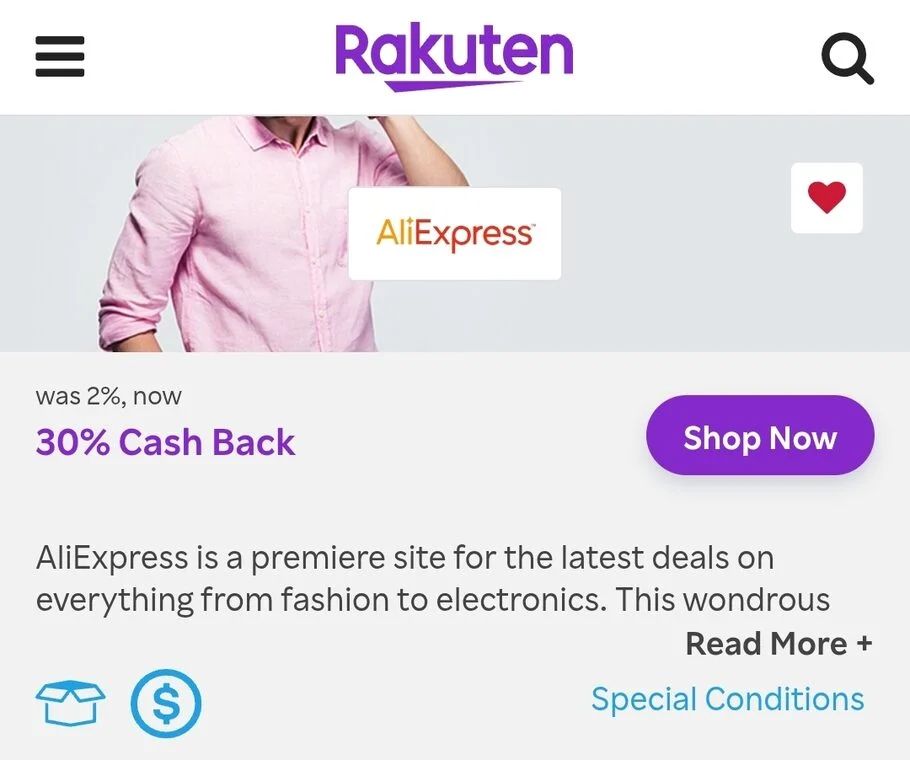 Rakuten.ca: AliExpress 30% Cashback